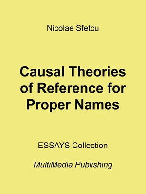 cover image of Causal Theories of Reference for Proper Names